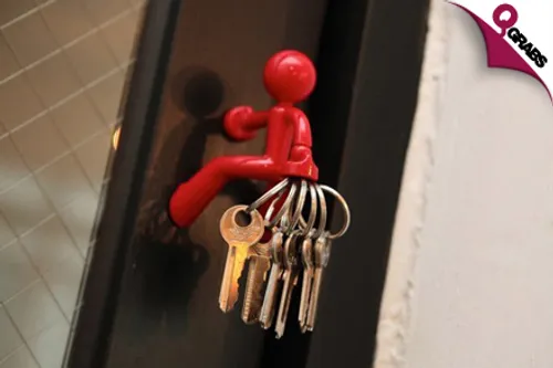 From QR22 Secure Your Keys in Fun Way with Magnetic Men Key Holders - Choose from 6 Bright Colors! (Up to QR98 Value)